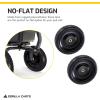 imageGorilla Carts 10 Inch No Flat Replacement Wheel Pneumatic Flat Free Cart Tires for Utility Garden Cart Wheelbarrow Dolly and Wagon 2 Pack2 Pack