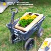 imageGorilla Carts 10 Inch No Flat Replacement Wheel Pneumatic Flat Free Cart Tires for Utility Garden Cart Wheelbarrow Dolly and Wagon 2 Pack2 Pack