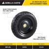 imageGorilla Carts 10 Inch No Flat Replacement Wheel Pneumatic Flat Free Cart Tires for Utility Garden Cart Wheelbarrow Dolly and Wagon 2 Pack4 Pack