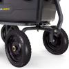 imageGorilla Carts 10 Inch No Flat Replacement Wheel Pneumatic Flat Free Cart Tires for Utility Garden Cart Wheelbarrow Dolly and Wagon 2 Pack4Pack