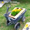 imageGorilla Carts 10 Inch No Flat Replacement Wheel Pneumatic Flat Free Cart Tires for Utility Garden Cart Wheelbarrow Dolly and Wagon 2 Pack4Pack
