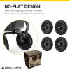 imageGorilla Carts 10 Inch No Flat Replacement Wheel Pneumatic Flat Free Cart Tires for Utility Garden Cart Wheelbarrow Dolly and Wagon 2 Pack4Pack