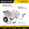imageGorilla Carts Fish and Marine Cart Aluminum Poly Bed with Rod Holders 200 Pound Capacity