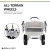 imageGorilla Carts Fish and Marine Cart Aluminum Poly Bed with Rod Holders 200 Pound Capacity