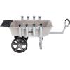 imageGorilla Carts Fish and Marine Cart Aluminum Poly Bed with Rod Holders 200 Pound Capacity