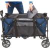 imageGorilla Carts Foldable Wagon Heavy Duty Collapsible Cart with Wheels 7 Cu Ft BlackBlue