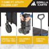 imageGorilla Carts Foldable Wagon Heavy Duty Collapsible Cart with Wheels 7 Cu Ft BlackBlue