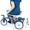imageGorilla Carts GCGRGS HeavyDuty Steel Rolling Lawn Yard and Garden Scooter Cart w Tool Holder and Bucket Caddy Blue