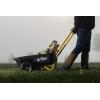 imageGorilla Carts GCR4 Poly Dump Cart 2Wheel Garden Wagon with Foldable Handle 4 cu ft 300 lb Capacity BlackYellow