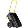 imageGorilla Carts GCR4 Poly Dump Cart 2Wheel Garden Wagon with Foldable Handle 4 cu ft 300 lb Capacity BlackYellow
