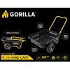 imageGorilla Carts GCR4 Poly Dump Cart 2Wheel Garden Wagon with Foldable Handle 4 cu ft 300 lb Capacity BlackYellow