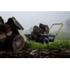 imageGorilla Carts GCR4 Poly Dump Cart 2Wheel Garden Wagon with Foldable Handle 4 cu ft 300 lb Capacity BlackYellow