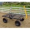 imageGorilla Carts GOR1400COM Steel Utility Garden Cart HeavyDuty Convertible 2in1 Handle and Removable Sides 12 cu ft 1400 lb Capacity BlackBlack