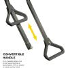 imageGorilla Carts GOR1400COM Steel Utility Garden Cart HeavyDuty Convertible 2in1 Handle and Removable Sides 12 cu ft 1400 lb Capacity BlackGreen