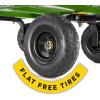 imageGorilla Carts GOR1400COM Steel Utility Garden Cart HeavyDuty Convertible 2in1 Handle and Removable Sides 12 cu ft 1400 lb Capacity BlackGreen
