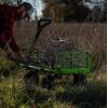 imageGorilla Carts GOR1400COM Steel Utility Garden Cart HeavyDuty Convertible 2in1 Handle and Removable Sides 12 cu ft 1400 lb Capacity BlackGreen