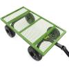 imageGorilla Carts GOR1400COM Steel Utility Garden Cart HeavyDuty Convertible 2in1 Handle and Removable Sides 12 cu ft 1400 lb Capacity BlackGreen