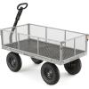 imageGorilla Carts Steel Utility Cart Tow Behind Yard and Garden Wagon 1000 LbGray
