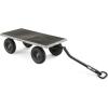 imageGorilla Carts Steel Utility Cart Tow Behind Yard and Garden Wagon 1000 LbGray