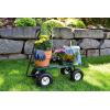 imageGorilla Carts Steel Utility Cart Tow Behind Yard and Garden Wagon 1000 LbGreen