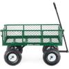 imageGorilla Carts Steel Utility Cart Tow Behind Yard and Garden Wagon 1000 LbGreen