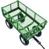 imageGorilla Carts Steel Utility Cart Tow Behind Yard and Garden Wagon 1000 LbGreen