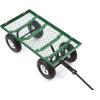 imageGorilla Carts Steel Utility Cart Tow Behind Yard and Garden Wagon 1000 LbGreen