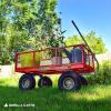 imageGorilla Carts Steel Utility Cart Tow Behind Yard and Garden Wagon 1000 LbRed