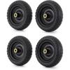 imageGorilla Carts 10 Inch No Flat Replacement Wheel Pneumatic Flat Free Cart Tires for Utility Garden Cart Wheelbarrow Dolly and Wagon 2 Pack4 Pack