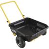 imageGorilla Carts GCR4 Poly Dump Cart 2Wheel Garden Wagon with Foldable Handle 4 cu ft 300 lb Capacity BlackYellow