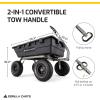imageGorilla Carts 10 Cu Ft Poly Yard Dump Cart and Utility Wagon with Steel Frame and 1500 Pound Heavy Duty Capacity for Lawn and Gardening BlackBlack