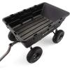 imageGorilla Carts 10 Cu Ft Poly Yard Dump Cart and Utility Wagon with Steel Frame and 1500 Pound Heavy Duty Capacity for Lawn and Gardening BlackBlack