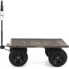 imageGorilla Carts 5 Cu Ft Steel Dump Cart with Removable Panels for Flatbed 1200 Lb Capacity