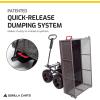 imageGorilla Carts 5 Cu Ft Steel Dump Cart with Removable Panels for Flatbed 1200 Lb Capacity