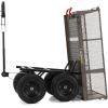 imageGorilla Carts 5 Cu Ft Steel Dump Cart with Removable Panels for Flatbed 1200 Lb Capacity