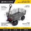 imageGorilla Carts 5 Cu Ft Steel Dump Cart with Removable Panels for Flatbed 1200 Lb Capacity