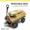 imageGorilla Carts 5 Cu Ft Steel Dump Cart with Removable Panels for Flatbed 1200 Lb Capacity