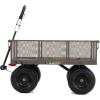 imageGorilla Carts 5 Cu Ft Steel Dump Cart with Removable Panels for Flatbed 1200 Lb Capacity
