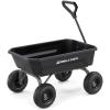 imageGorilla Carts 7GCGNF HeavyDuty Poly Dump Garden Cart with NoFlat Tires 7 Cubic Feet 1200Pound Capacity Black Amazon Exclusive4Cubic Feet