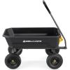 imageGorilla Carts 7GCGNF HeavyDuty Poly Dump Garden Cart with NoFlat Tires 7 Cubic Feet 1200Pound Capacity Black Amazon Exclusive4Cubic Feet