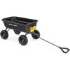 imageGorilla Carts 7GCGNF HeavyDuty Poly Dump Garden Cart with NoFlat Tires 7 Cubic Feet 1200Pound Capacity Black Amazon Exclusive4Cubic Feet