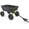 imageGorilla Carts 7GCGNF HeavyDuty Poly Dump Garden Cart with NoFlat Tires 7 Cubic Feet 1200Pound Capacity Black Amazon Exclusive7Cubic Feet