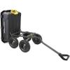 imageGorilla Carts 7GCGNF HeavyDuty Poly Dump Garden Cart with NoFlat Tires 7 Cubic Feet 1200Pound Capacity Black Amazon Exclusive7Cubic Feet
