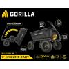 imageGorilla Carts 7GCGNF HeavyDuty Poly Dump Garden Cart with NoFlat Tires 7 Cubic Feet 1200Pound Capacity Black Amazon Exclusive7Cubic Feet