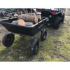 imageGorilla Carts Heavy Duty Poly Yard Dump Cart Garden Wagon Utility Wagon with Easy to Assemble Steel Frame 1500 Pound Capacity and 16 Inch Tires10Cubic Feet