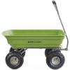 imageGorilla Carts Heavy Duty Poly Yard Dump Cart Garden Wagon Utility Wagon with Easy to Assemble Steel Frame 1500 Pound Capacity and 16 Inch Tires4Cubic Feet