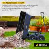 imageGorilla Carts Heavy Duty Poly Yard Dump Cart Garden Wagon Utility Wagon with Easy to Assemble Steel Frame 1500 Pound Capacity and 16 Inch Tires4Cubic Feet