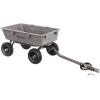 imageGorilla Carts Heavy Duty Poly Yard Dump Cart Garden Wagon Utility Wagon with Easy to Assemble Steel Frame 1500 Pound Capacity and 16 Inch Tires5Cubic Feet