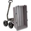 imageGorilla Carts Heavy Duty Poly Yard Dump Cart Garden Wagon Utility Wagon with Easy to Assemble Steel Frame 1500 Pound Capacity and 16 Inch Tires5Cubic Feet