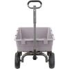 imageGorilla Carts Heavy Duty Poly Yard Dump Cart Garden Wagon Utility Wagon with Easy to Assemble Steel Frame 1500 Pound Capacity and 16 Inch Tires5Cubic Feet